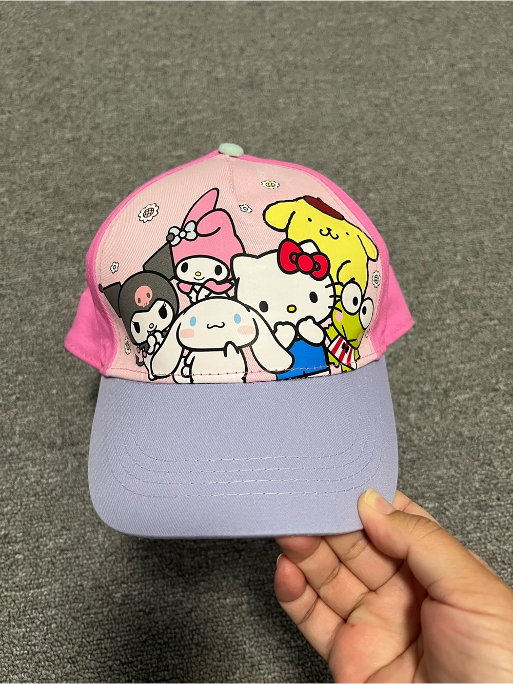 George Sanrio Kids Pink & Lavender Hello Kitty Friends Baseball Cap